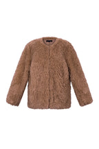 Vrouwen Herfst/Winter Geweven Polyestervezel Elegante Solide Kleur Jas