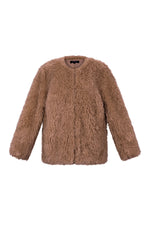 Vrouwen Herfst/Winter Geweven Polyestervezel Elegante Solide Kleur Jas