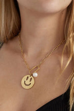 GlowCharm Smile Necklace