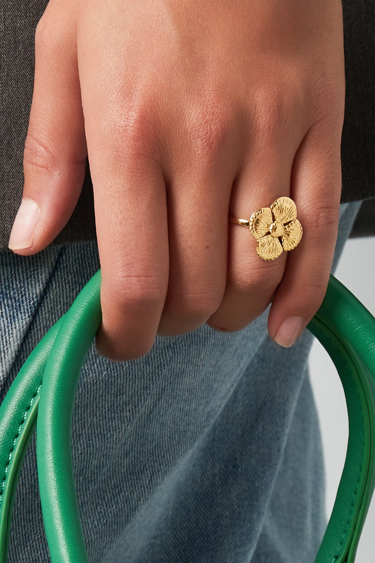Ring luxe clover - ring