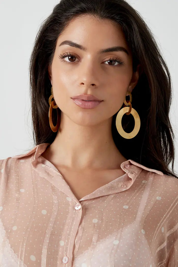 Bold Link Earrings