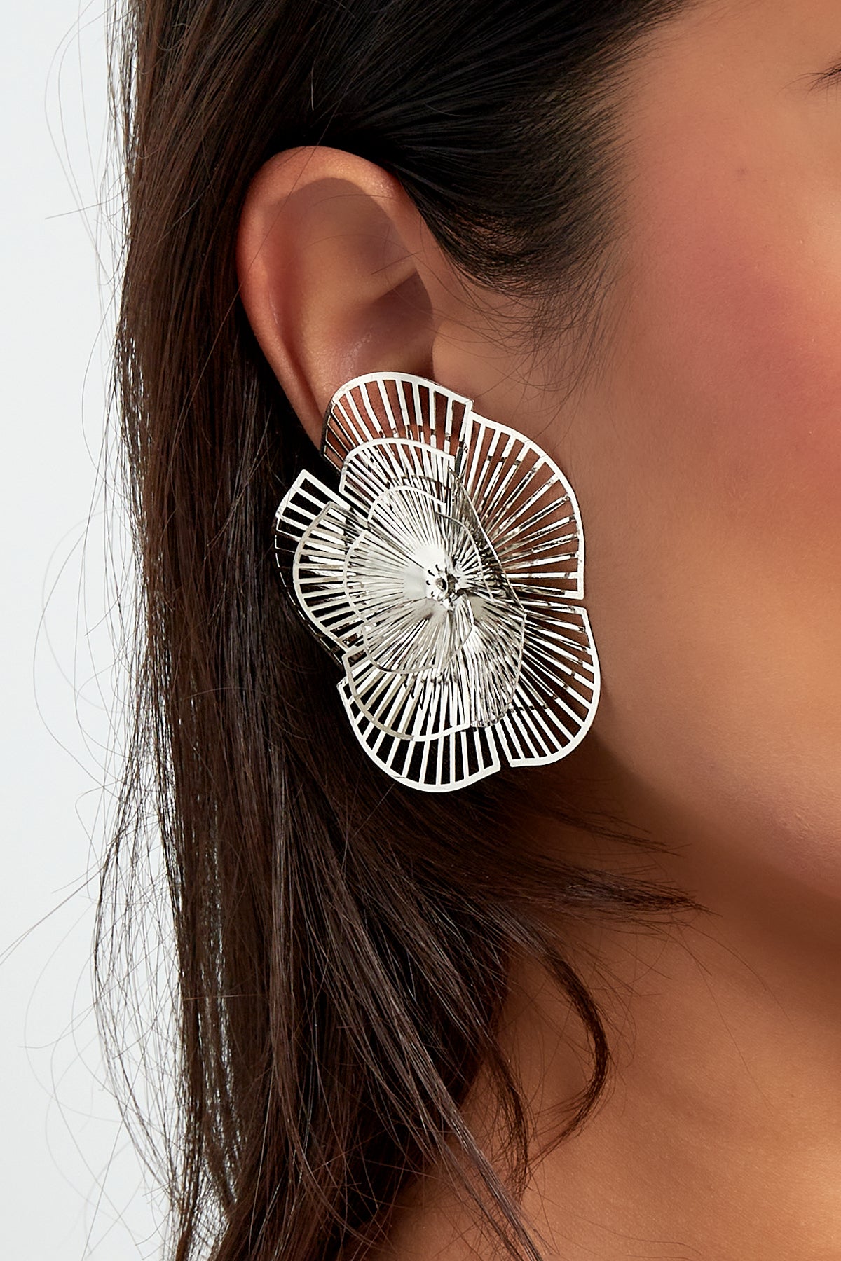 Sculpted Bloom Statement Earrings
