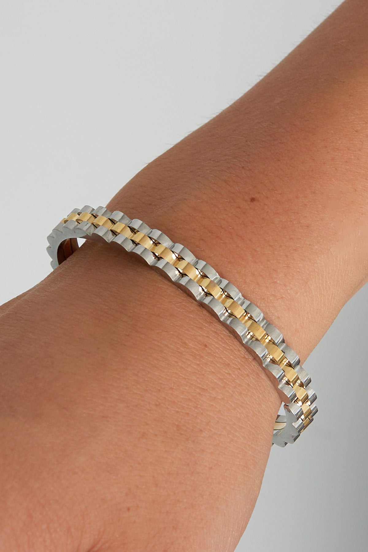 schakel bangle armband
