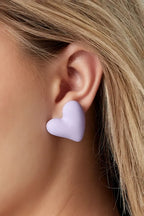Elena Heart Studs