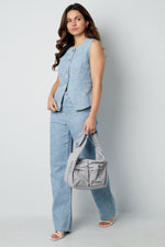 Crossbody tas met vakjes