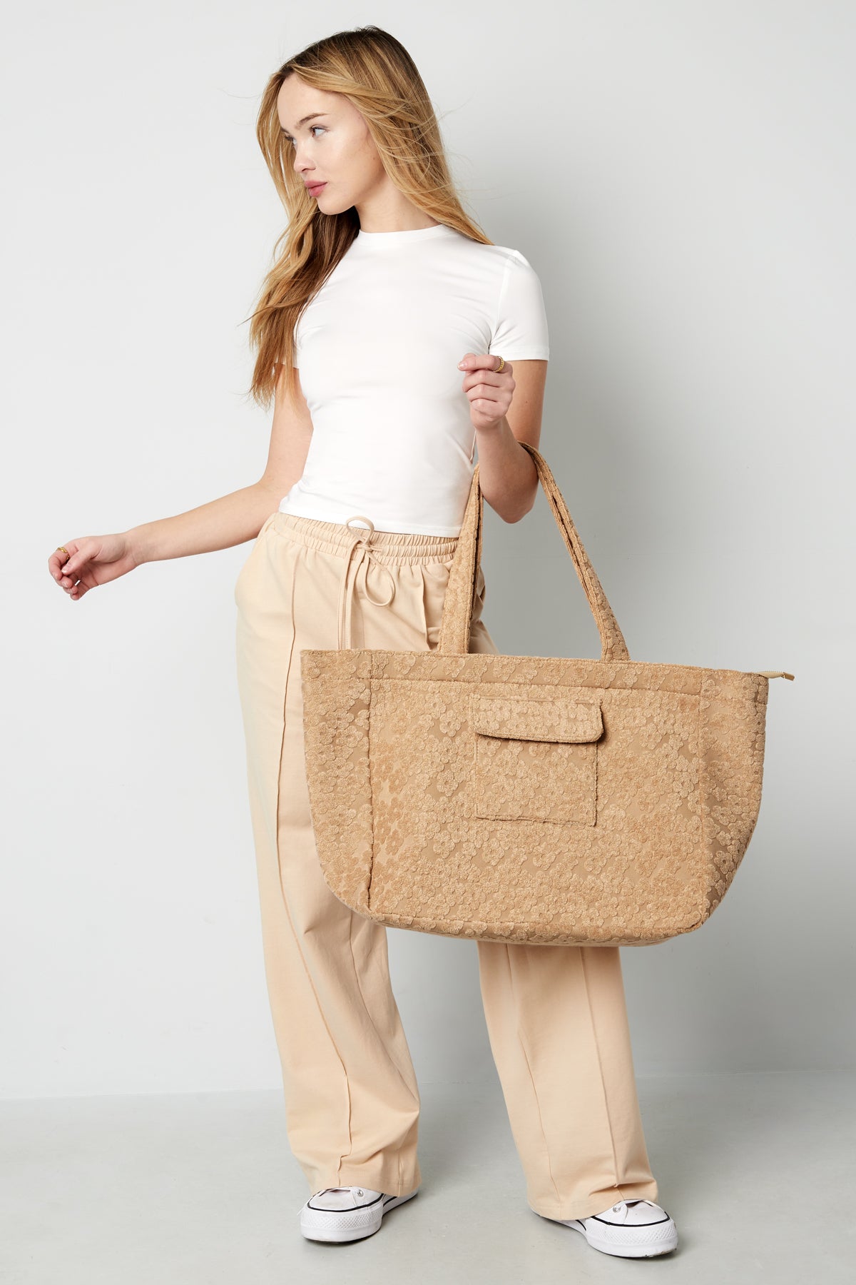 Grote flower girl tas
