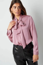 Silky Bow Blouse