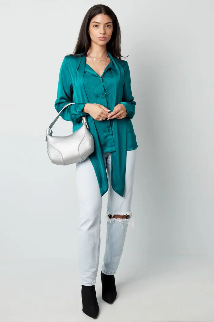 Silky Bow Blouse