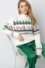 Love Sweater Weather trui - wit