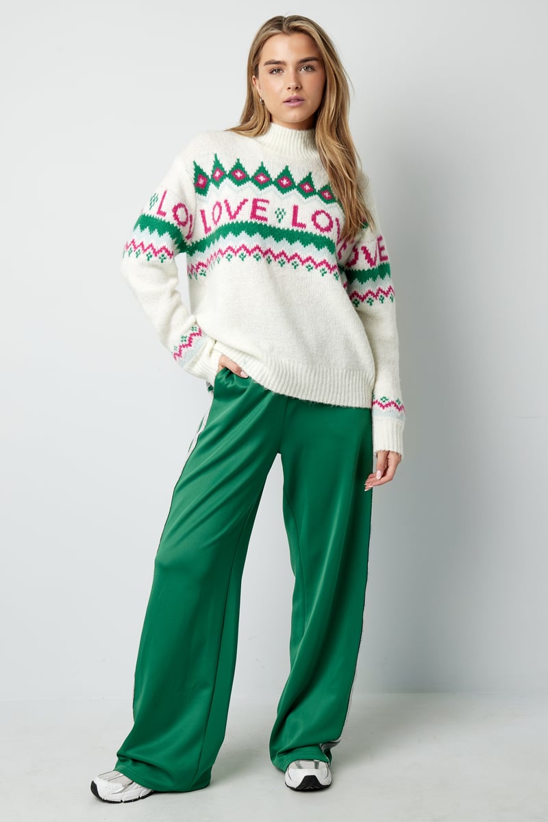 Love Sweater Weather trui - wit