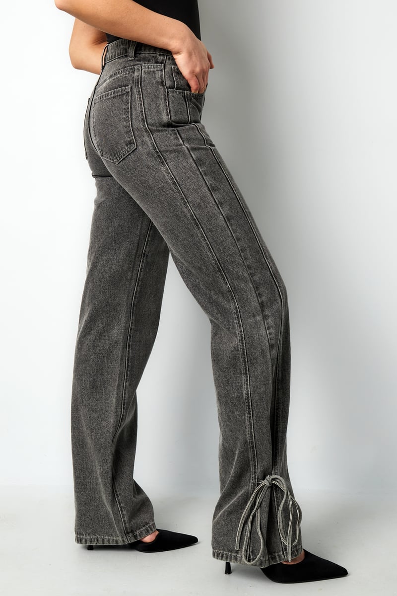 Jeans bossy bow - Blauw