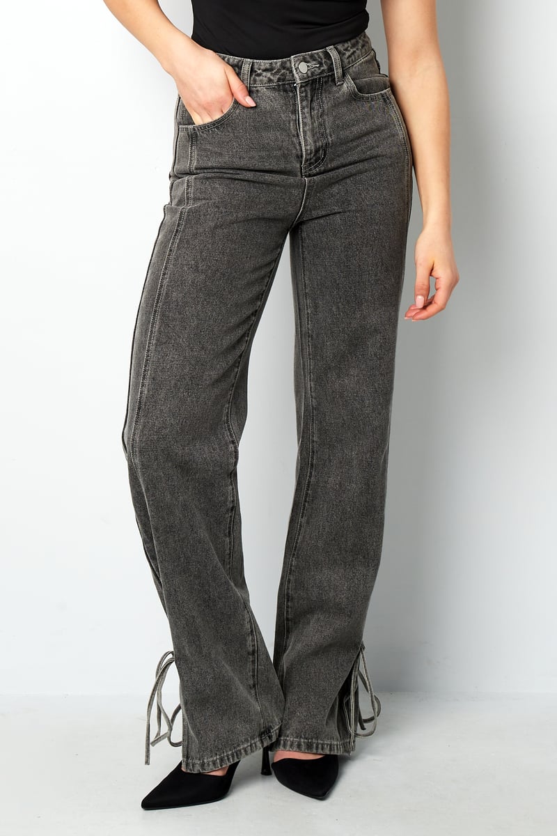 Jeans bossy bow - Blauw