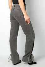 Jeans bossy bow - Blauw