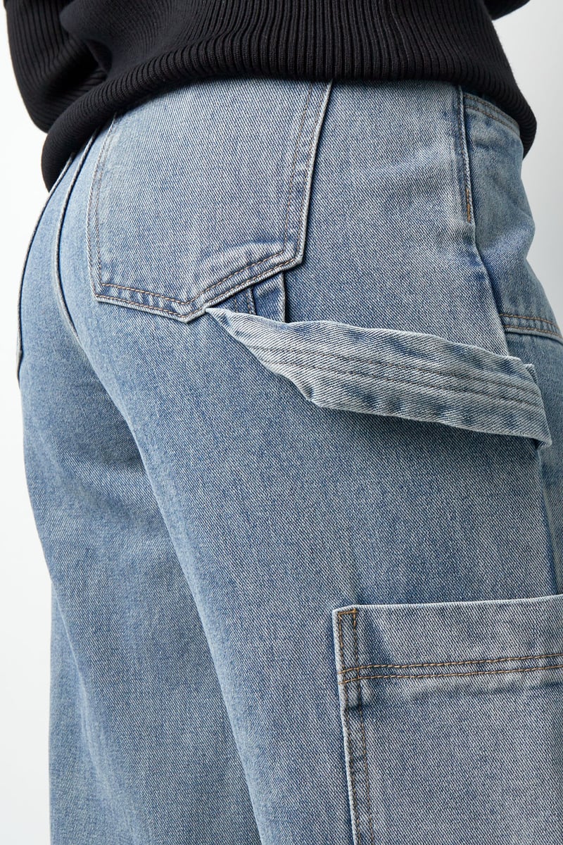 Jeans cool girl cut - Blauw