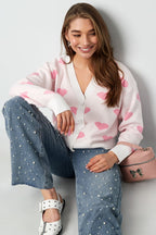 Heartbreaker vest - Roze rood