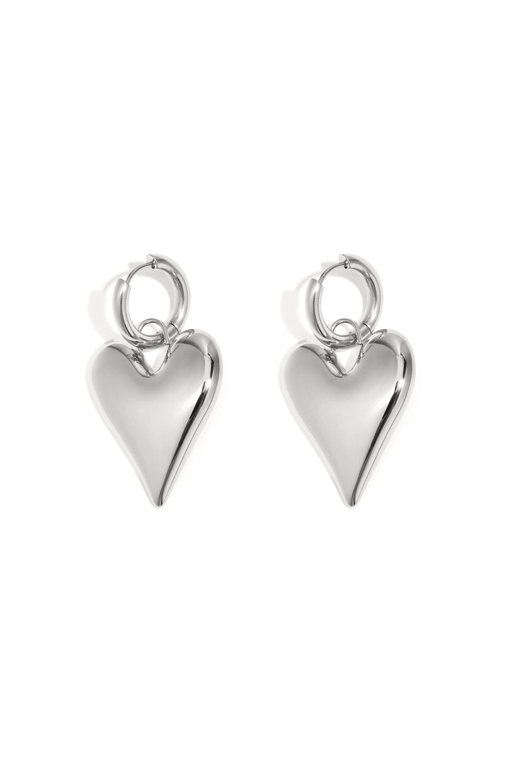 big heart hanger oorbellen