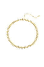Enkelbandje bladeren Goud kleur Stainless Steel