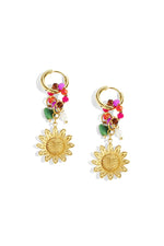 Oorbellen met bloemen, casual, dagelijks, eenvoudig, serie, damessieraden