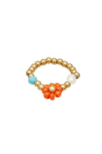 FlowerBead Toe Ring