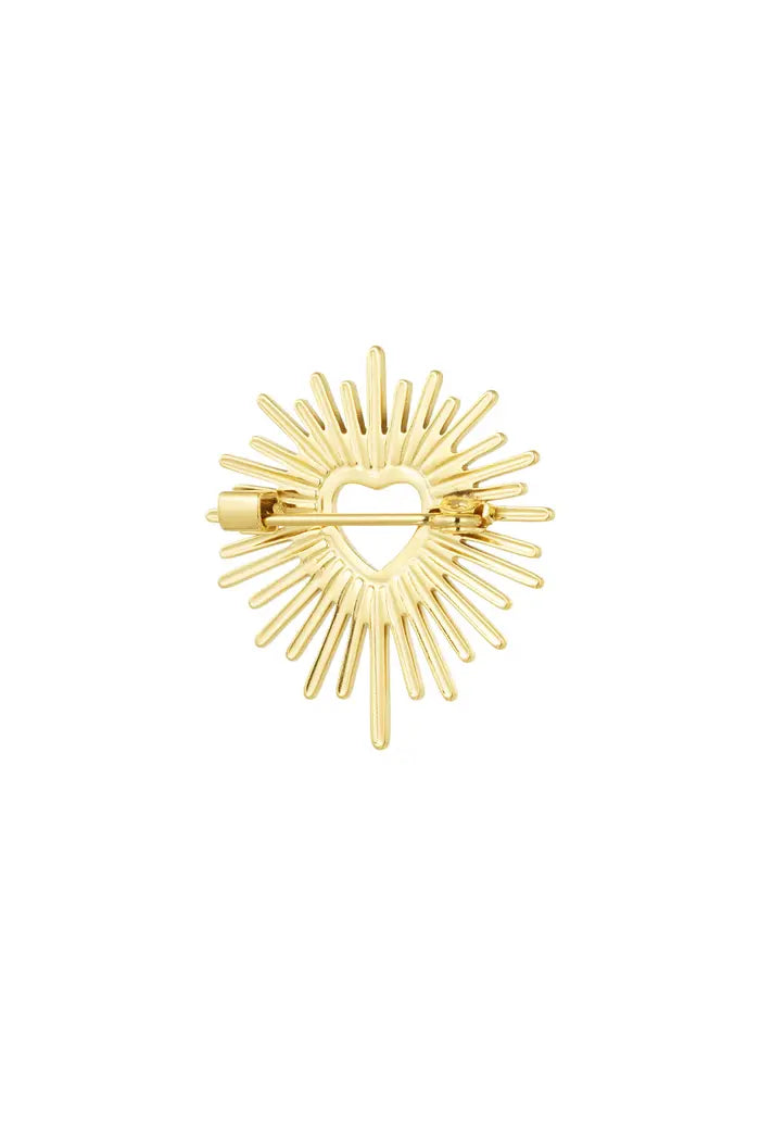 Sunny Hearth Brooch