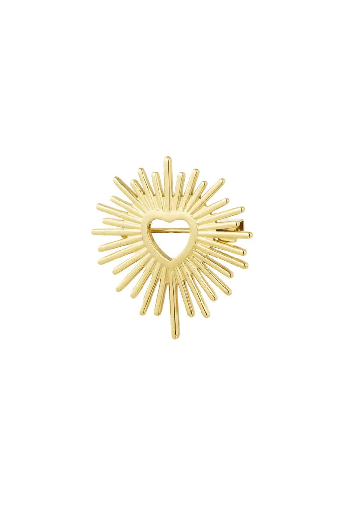 Sunny Hearth Brooch