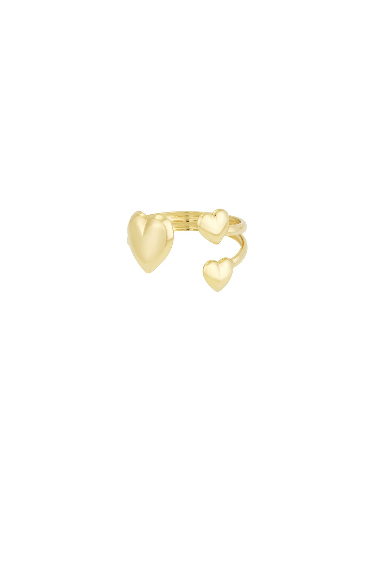 heart trio ring