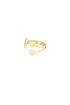 heart trio ring