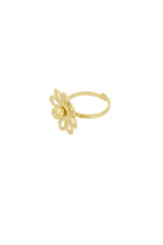 Ring happy flower - Goud kleur