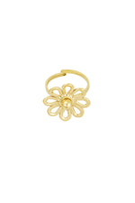 Ring happy flower - Goud kleur