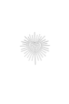 broche sparkling heart