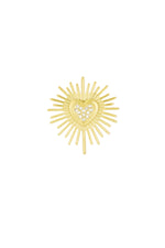 broche sparkling heart