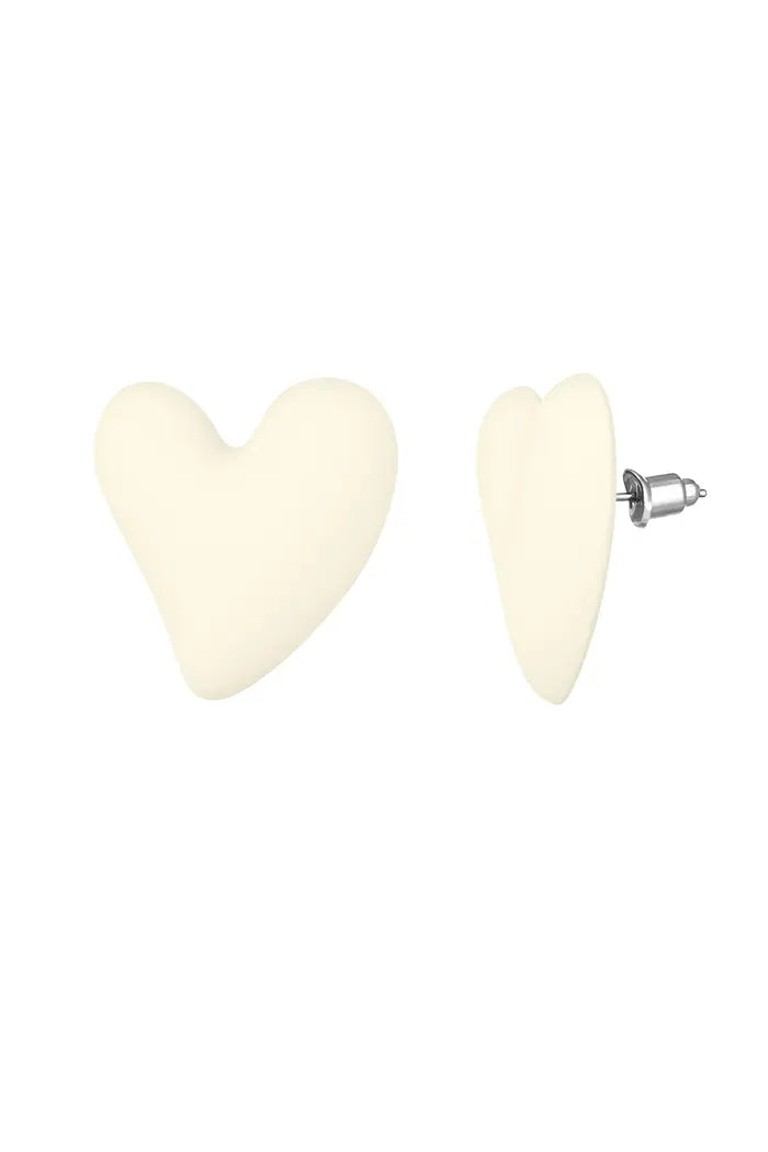 Elena Heart Studs