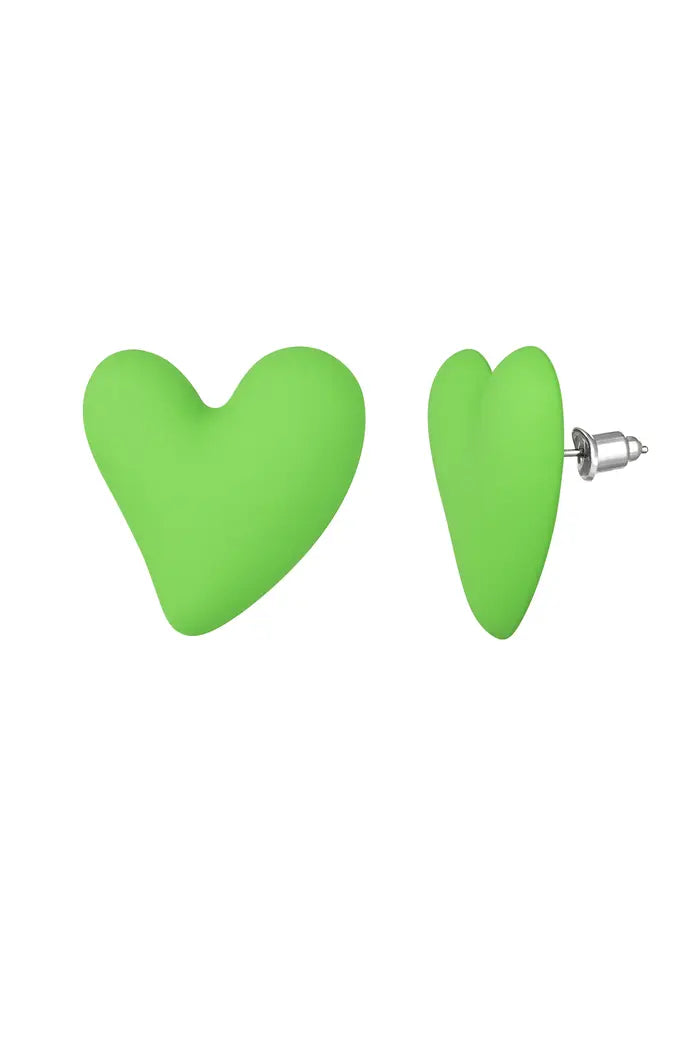Elena Heart Studs
