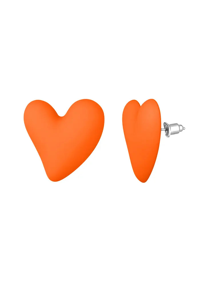 Elena Heart Studs