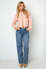 Cardigan met franjemouwen