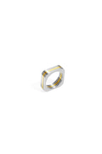 Roestvrijstalen minimalistische ringen rechthoek Eenvoudig dagelijks Eenvoudig serie Dames sieraden
