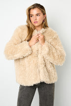 Vrouwen Herfst/Winter Geweven Polyestervezel Elegante Solide Kleur Jas