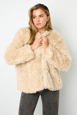Vrouwen Herfst/Winter Geweven Polyestervezel Elegante Solide Kleur Jas