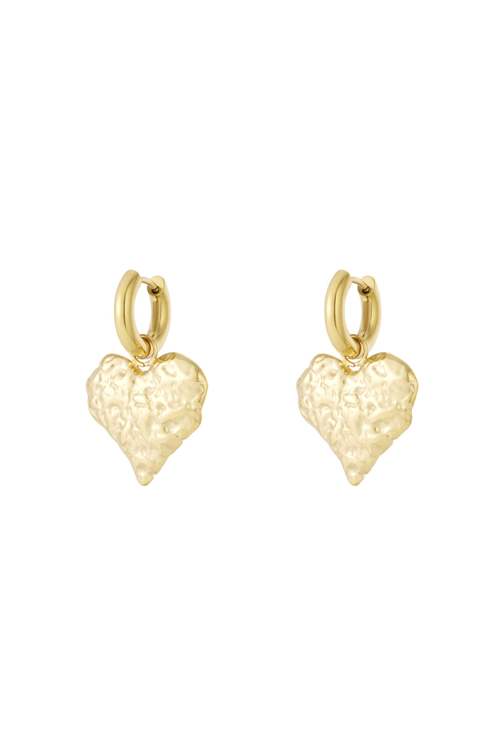 Textured Hearts oorbellen