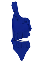 Ruffle One-Shoulder Swimsuit