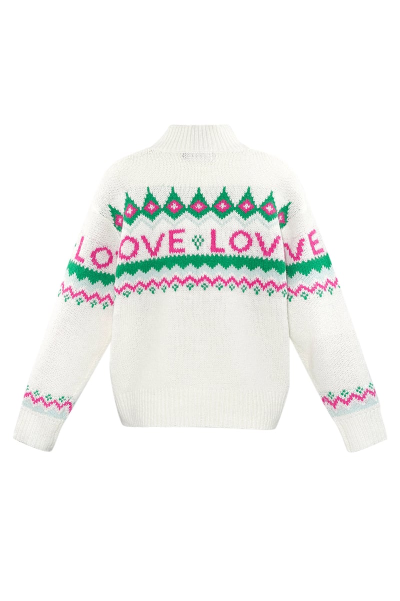 Love Sweater Weather trui - wit