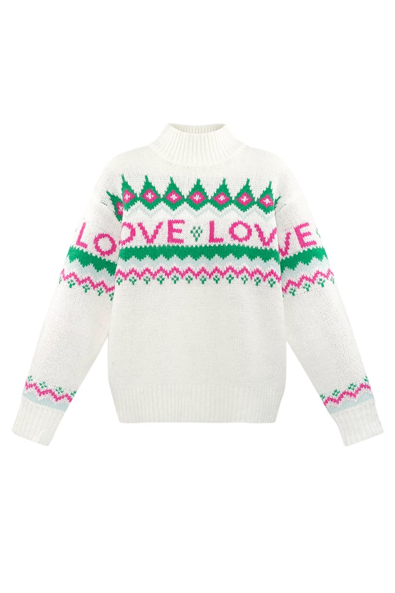 Love Sweater Weather trui - wit