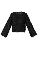 Fluffy finesse top - Burgundy