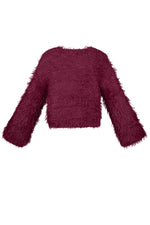 Fluffy finesse top - Burgundy