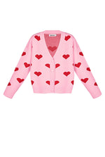 Heartbreaker vest - Roze rood