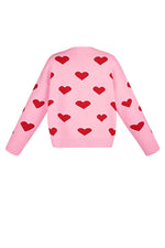Heartbreaker vest - Roze rood