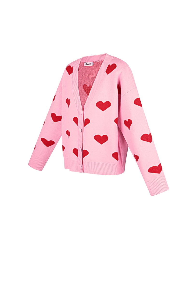 Heartbreaker vest - Roze rood
