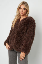 Vrouwen Herfst/Winter Geweven Polyestervezel Elegante Solide Kleur Jas
