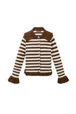 Polyestervezel (polyester) Gebreid vest Strepen Casual Herfst/Winterkleding