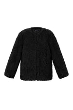 Vrouwen Herfst/Winter Geweven Polyestervezel Elegante Solide Kleur Jas